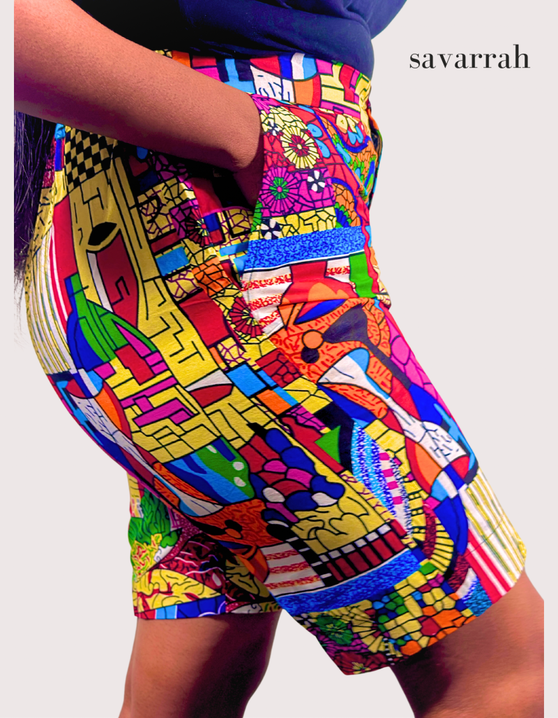 Unisex Multicolored Summer Shorts - Image 2